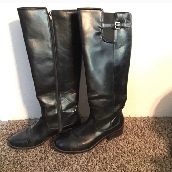 Ann Taylor Leather Riding Boots - Picture 3 of 5